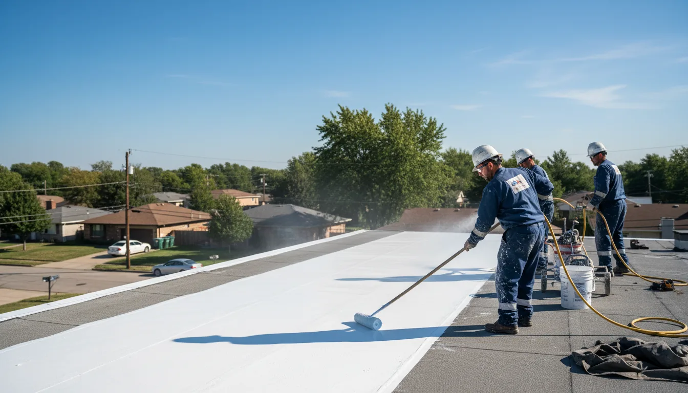 Commercial roof coating in Winfield, TX near me